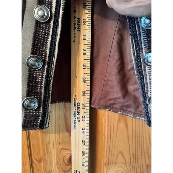 Vintage Traditional General Store Cotton tapestry open front jacket Unique M - Picture 6 of 8